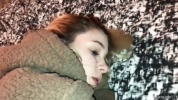 Hoodie POV Blowjob: UK Girlfriend Facial