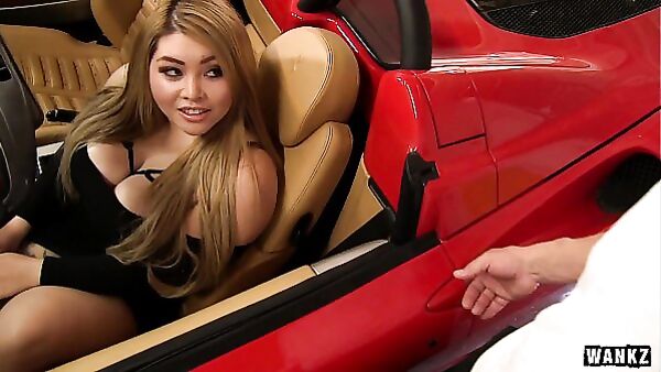 Arianny Koda BBW Asian: Curvy Blonde Rides Hard
