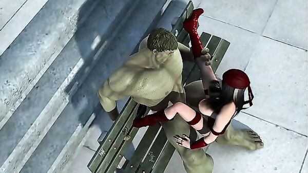 Hulk And Elektra Fuck On A Basketball Court