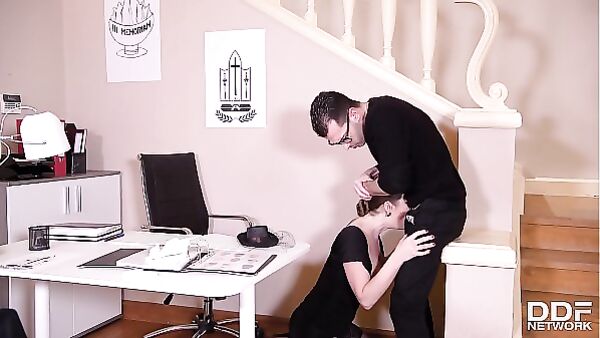 Busty Widow Cathy Heaven Seduces Her Coffin Salesman