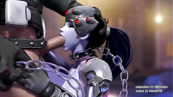 Widowmaker Bounces Her Big Ass Riding Reverse Cowgirl