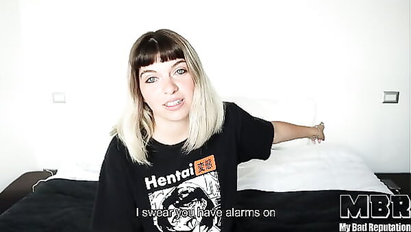 Tattooed Blonde Teaches a Fingering Tutorial Then Rides POV